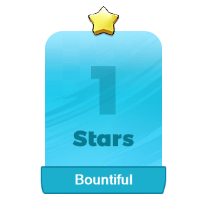 MMOJUGG Monopoly Go Bountiful 1 Stars-S1-2 Details View of Item Function and Use